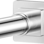 Haste de cortina de chuveiro, extremidade quadrada, 81 cm a...