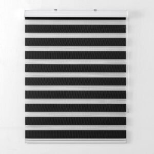 Persiana Rolo Duplo Bandô Sunny Preta 140 (L) x 160 (A)...
