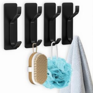 4 Peças Ganchos Adesivos de Aço Inox 3M - Gancho para...
