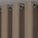 Cortina Blackout Tecido Com Ilhos Cromado Para Sala - Quarto...