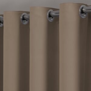 Cortina Blackout Tecido Com Ilhos Cromado Para Sala - Quarto...
