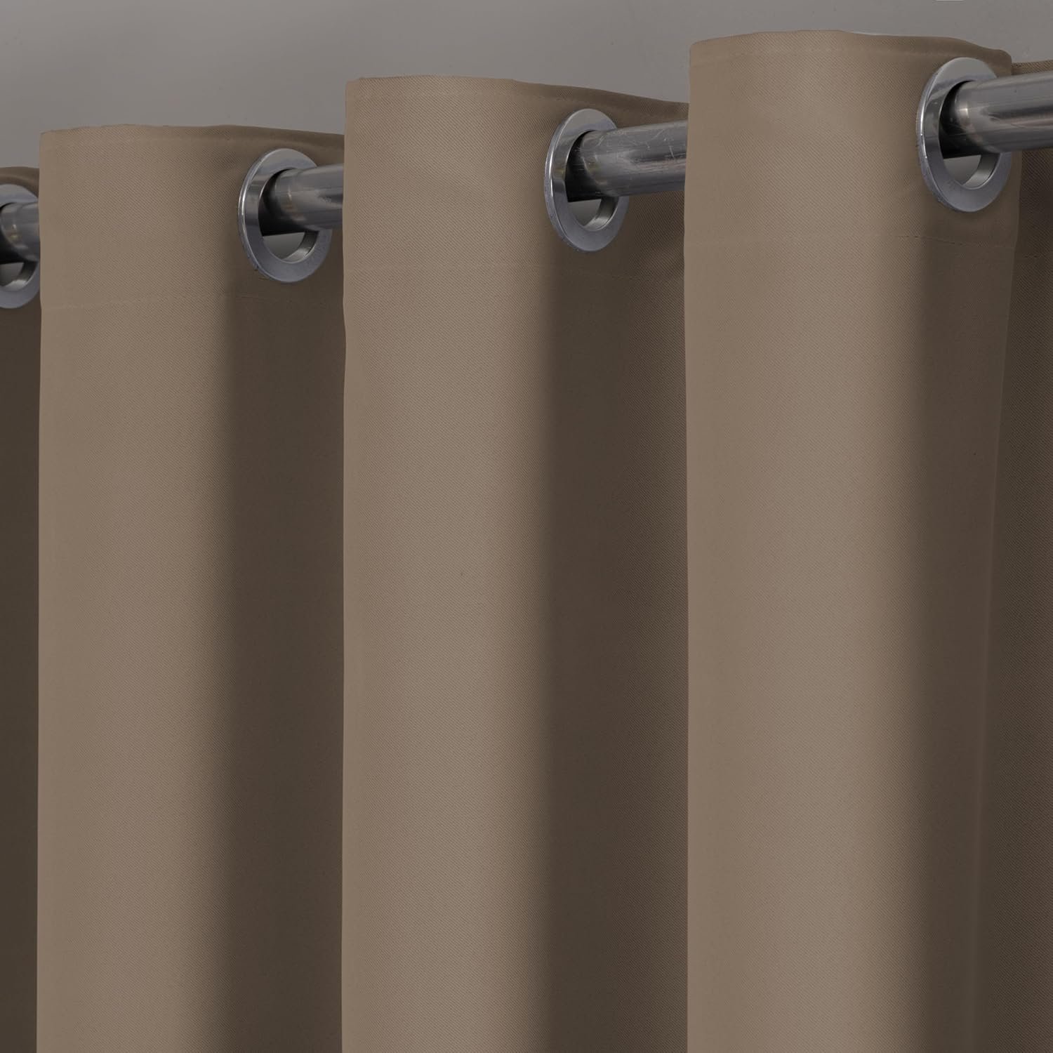 Cortina Blackout Tecido Com Ilhos Cromado Para Sala - Quarto...