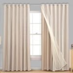 Cortina Blackout com Voil, 6,00m x 2,70alt. - Decoração Sala...
