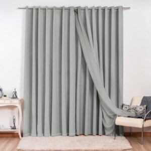 Cortina Gaze de Linho com Blackout em Tecido 4,00 x 2,80...
