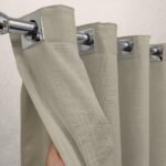 Cortina Voil Gaze De Linho Palha 4,00x2,50 Forro Blackout...