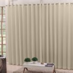 Cortina Voil Palha 4,00x2,50 Blackout Tecido Corta Luz 100%