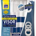 Cortina para Box Listras com Ilhós Visor Cristal...