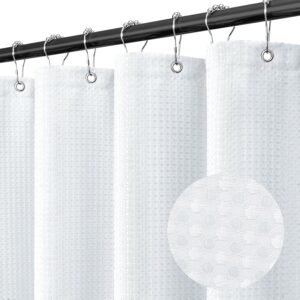 Final Friday Tecido de cortina de chuveiro branca, cortinas...
