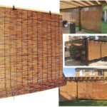 LIJINBO Persiana de rolo de bambu para janela de madeira |...