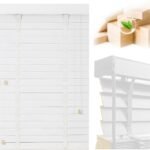 Persianas de madeira de 5 cm para janelas internas:...