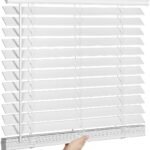 SEEYE Persianas de madeira sintética de 5 cm para janelas...