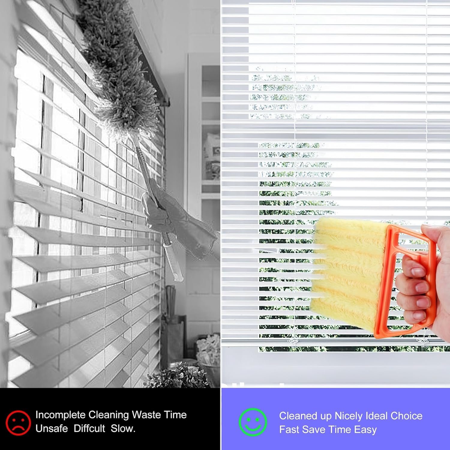 6 peças de ferramenta de limpeza veneziana de janela, inclui... - Imagem 5