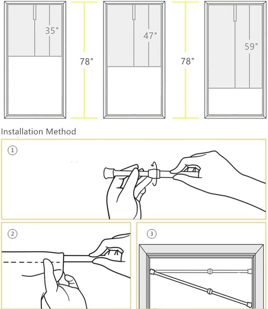 Leowefowa Cortina de Porta Estilo Japonês Noren Preto Puro... - Imagem 2
