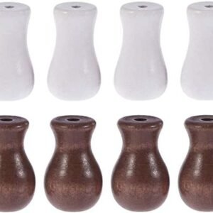 8 peças de maçanetas de madeira para persianas, maçanetas...
