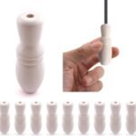 Amazing Drapery Hardware 10 borlas de madeira branca em...