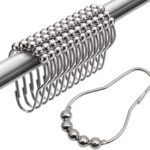 Anéis de ganchos para cortina de chuveiro 24 peças, anéis de...