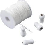 Cordão para persianas, borlas/maçanetas de madeira, 1,8 mm,...