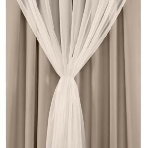 Cortina Blackout Tecido Com Voil 1,50M x 2,70M Uma Folha...
