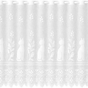 Cortina Pia De Cozinha De Renda Branca 130 X 70 Rendada
