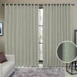 Cortina Tecido Rustico 4,00M x 2,30M Semi Blackout Verde...