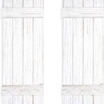 Ilyapa Decoração de parede de persianas de madeira -...