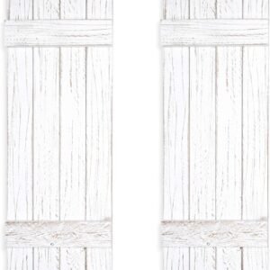 Ilyapa Decoração de parede de persianas de madeira -...
