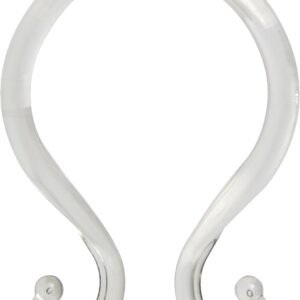 Kenney Ganchos duplos para cortina de chuveiro (conjunto de...
