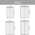 Leowefowa Cortina de Porta Estilo Japonês Noren Preto Puro...