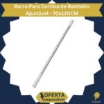Varão Barra Para Cortina Box Banheiro Ajustável Extensível...