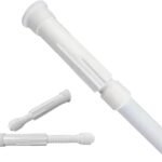 Varão Extensivo Ajustável Para Cortina de Box Banheiro...