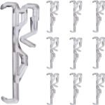 10 peças de clipe de plástico transparente de 6,35 cm para...