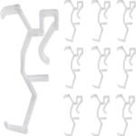 10 peças de clipes de sanefa transparentes de 6,3 cm,...