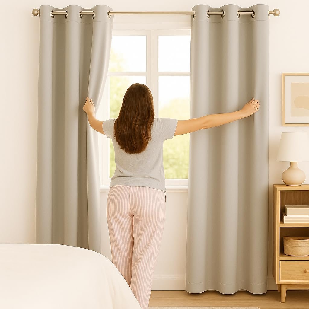 Cortina 3,00 x 1,70m Tecido Oxford Grosso Para Quarto, Sala... - Imagem 5