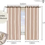 Cortina Janela Sala Tecido Blackout Cetim Premium 3,00m x...