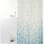 Cortina de Box em Poliéster Pastilha Azul-Celeste Pixel,...