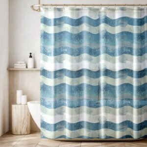 1 Cortina Box Banheiro Antimofo Ganchos 180x180 Pev Es M03
