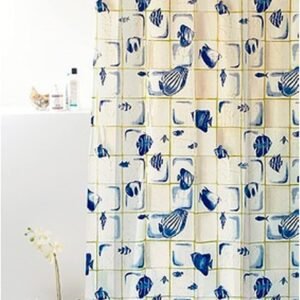 CORTINA CAIXA PEVA 1.80X1.60M CONCHA AZUL/BRANCA 818917
