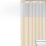 Cortina Box Banheiro PVC Premium, Branca, Impermeável, 1,98m...