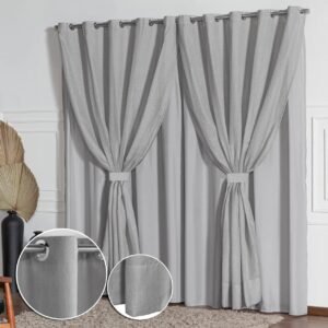 Cortina Linho Flame Voil de Gaze 4,00m x 2,50m c/Forro e...
