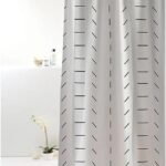 Cortina Para Box Banheiro Poliéster Uzoo 1,98m X 1,80m