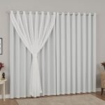 Cortina Voil com Forro, 3,00x2,20m, 2 Panos, Decorativa para...