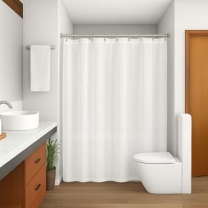 Cortina de Box Tecido Poliéster (Branco)
