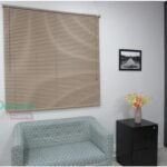 Persiana Horizontal PVC 25MM 0,80Larg X 2,20Alt Café