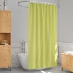 1 Cortina Box Banheiro PVC Grossa Antimofo Ilhós Am 140x200