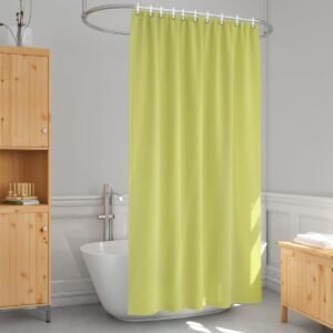 1 Cortina Box Banheiro PVC Grossa Antimofo Ilhós Am 140x200
