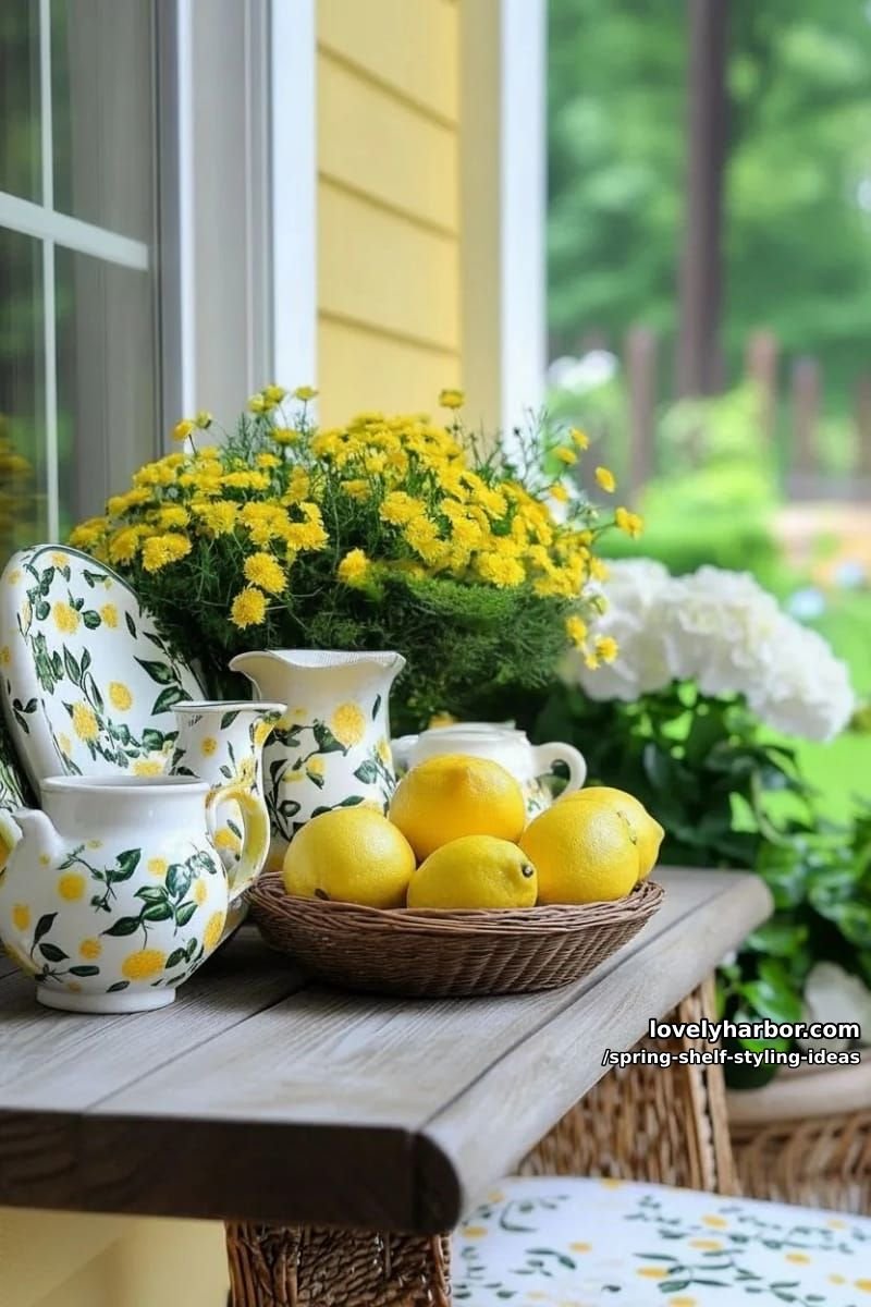 15 lindas ideias de estilo de prateleira de primavera que impressionam