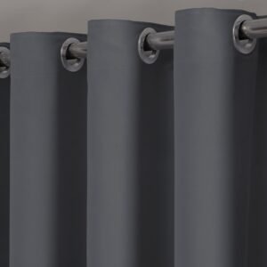 Cortina Blackout Tecido Com Ilhós Cromado Com 4 Metros Linha...
