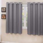 Cortina Cozinha Blackout Tecido Cinza 2,80x1,50 Corta Luz