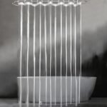 Forro de cortina de chuveiro com 12 ganchos, forro de...