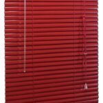 Persiana Horizontal Aluminio 25mm Vermelha 60 (L) x 160 (A)...